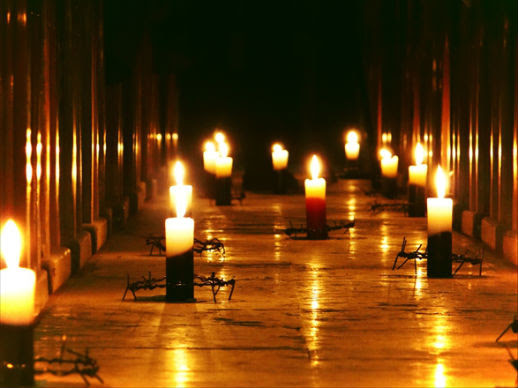 Aleppo church candles