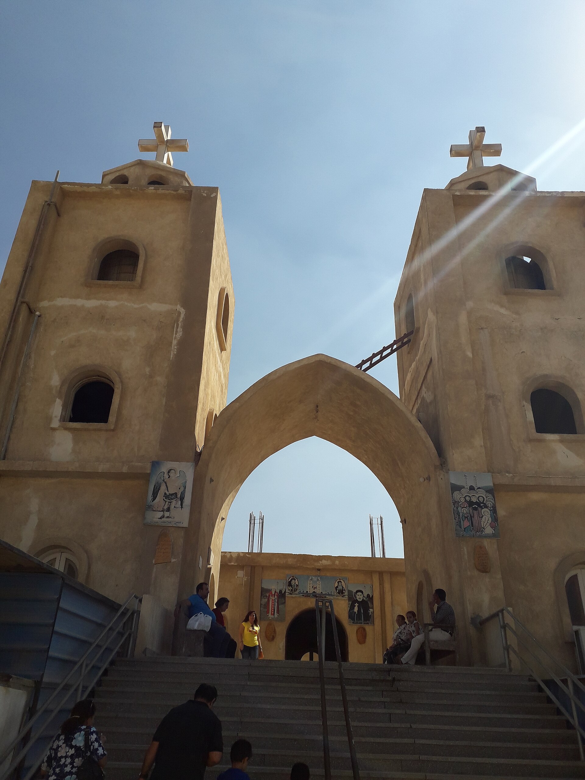 View of the Monastery of the Archangel Gabriel at Naqlun