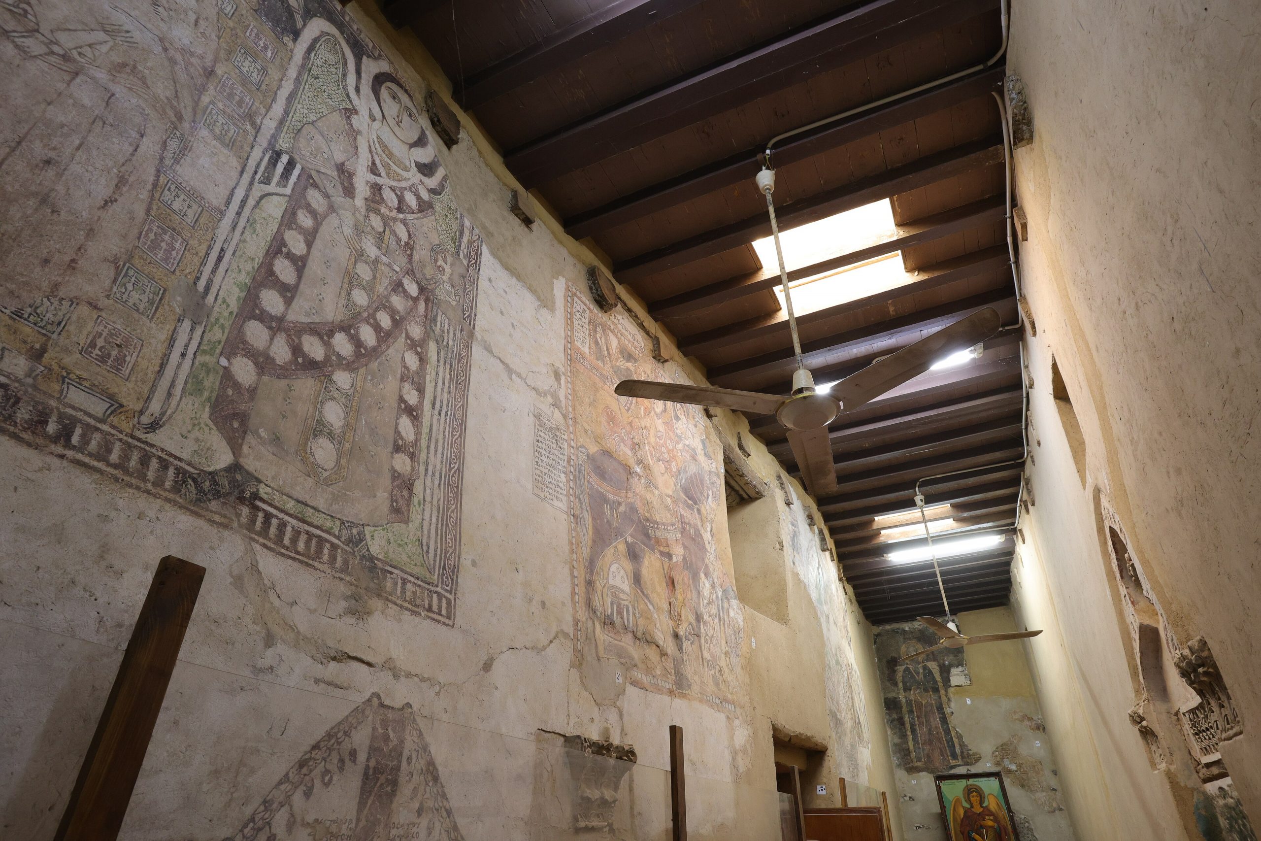 Interior detail of the Church of Saint Gabriel at Naqlun