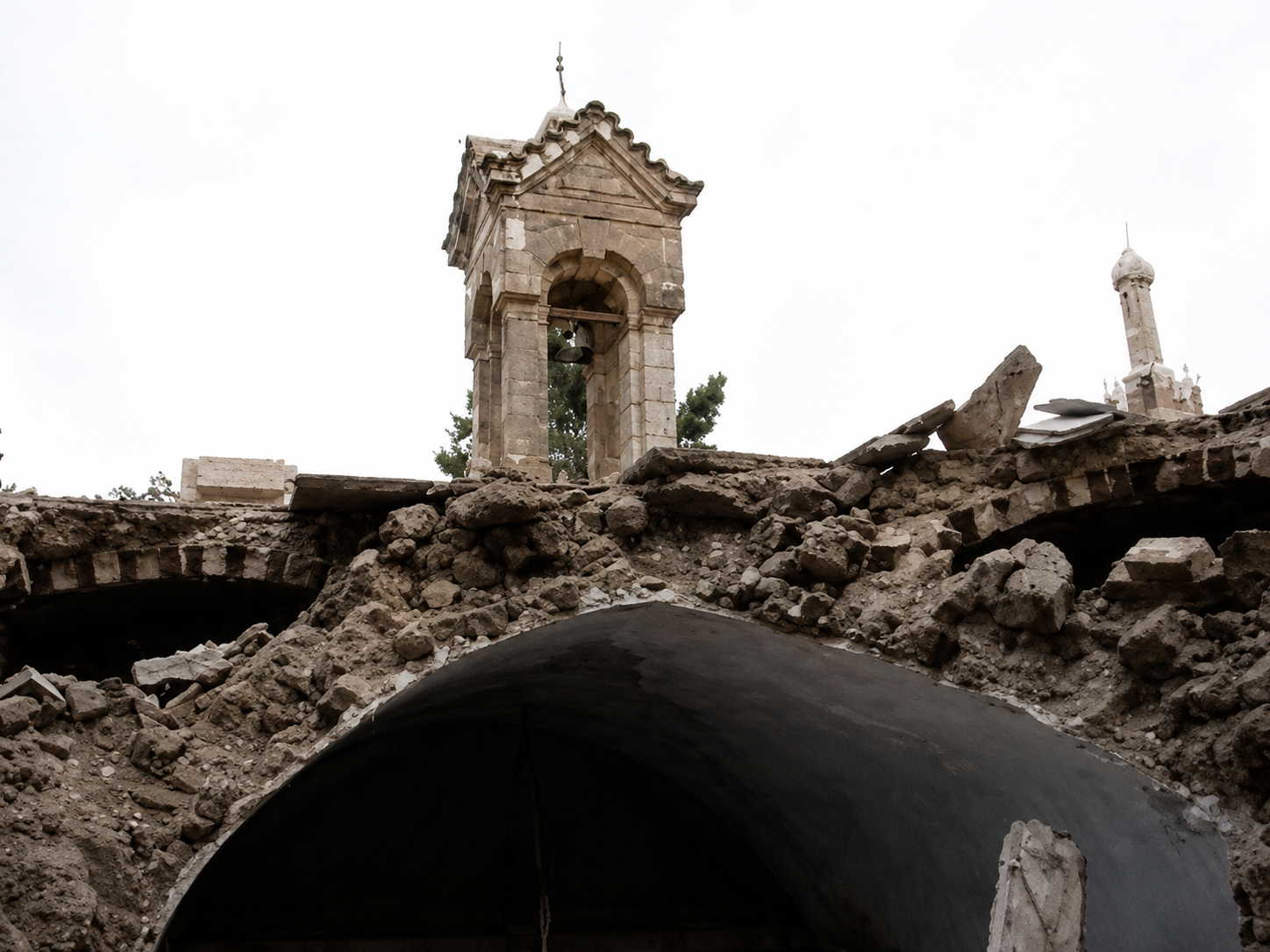 View of the historic Church of the Virgin Mary in Rashid