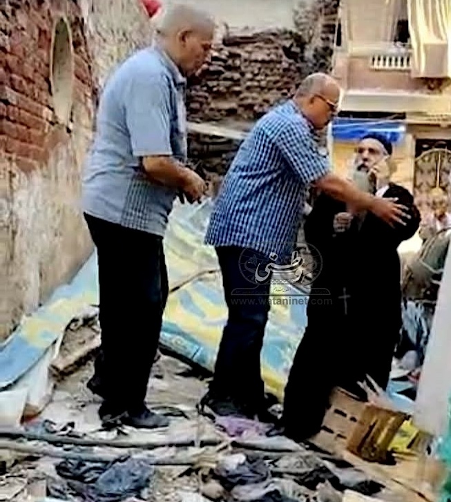 Attempted demolition at the Church of the Virgin Mary in Rashid