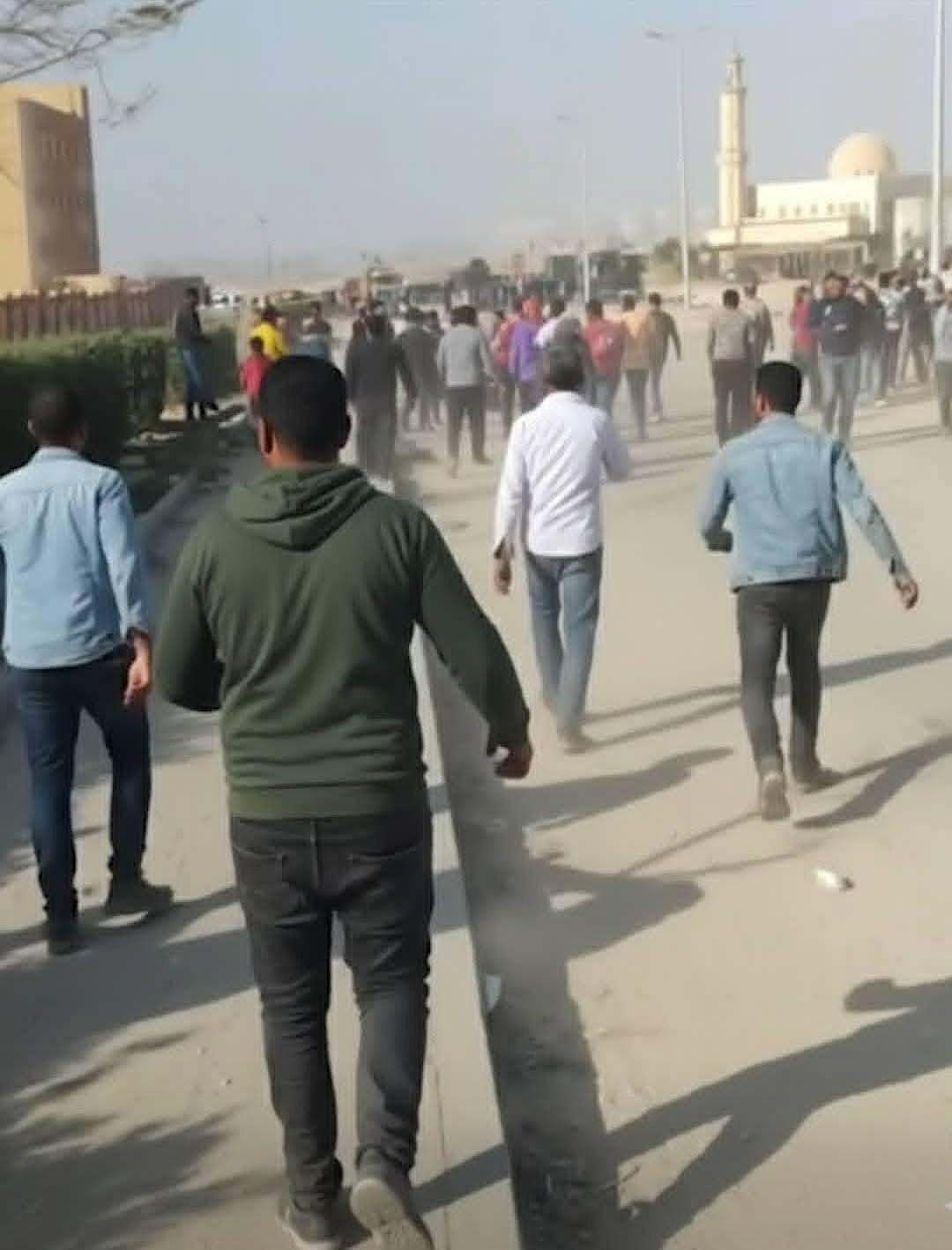 Demolition and protest at the al-Zohour church construction site