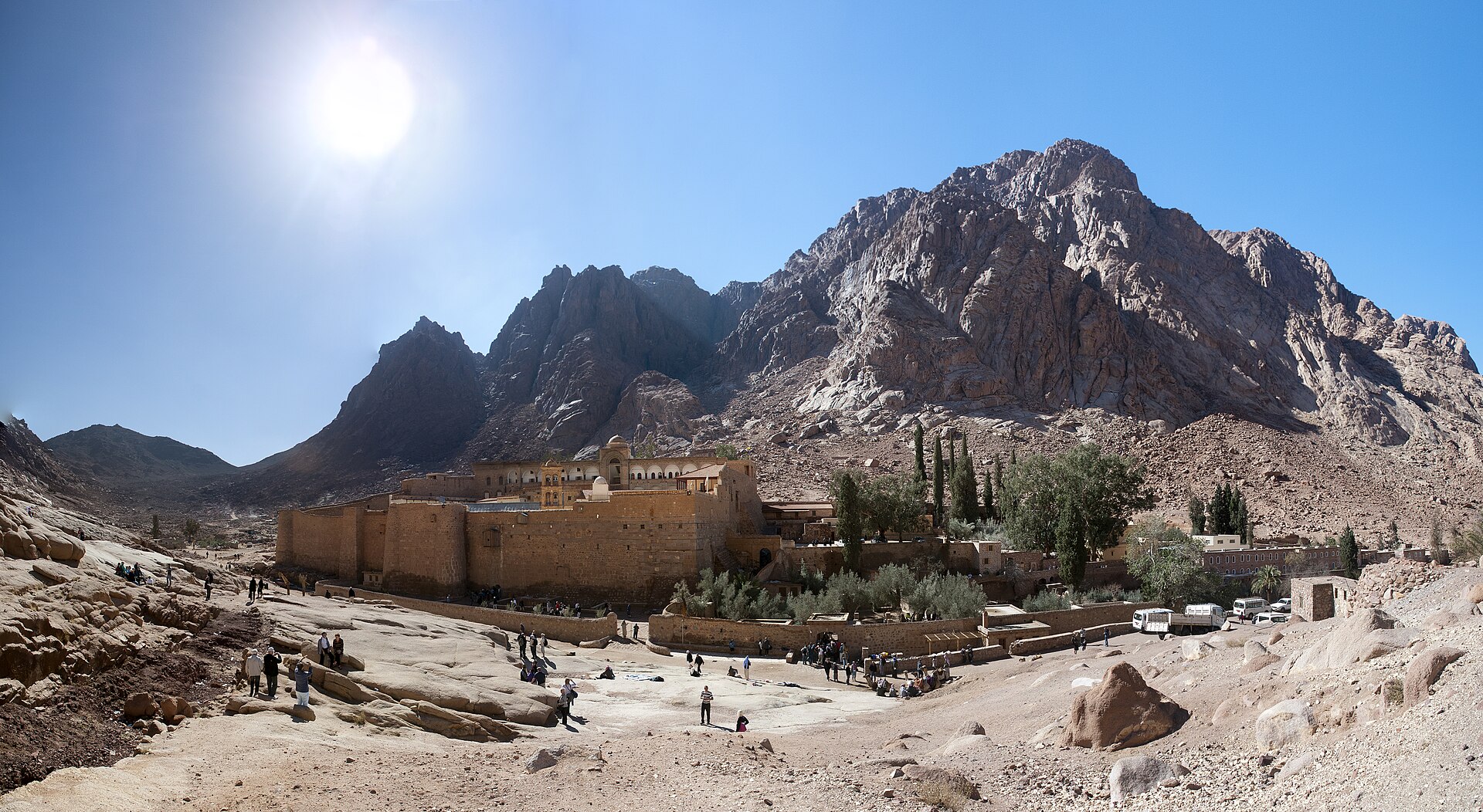 Saint Catherine’s Monastery and surrounding landscape