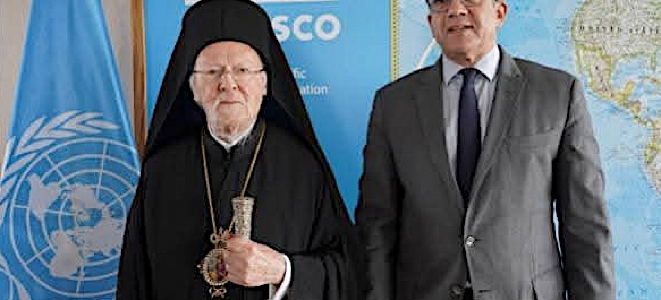 Ecumenical Patriarch Bartholomew I Meets UNESCO Director-General Khaled ...